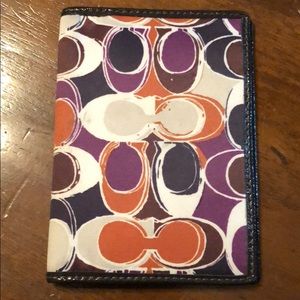 Coach Passport Cover
